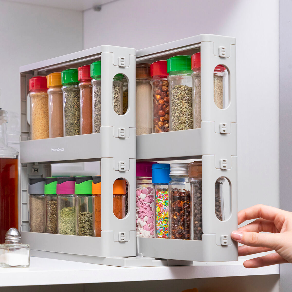 Innovagoods Glijdbaar En Kantelbaar Kruidenrek Rispick Innovagoods